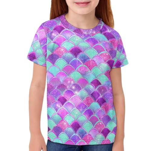 Image of ENLACHIC Girls Teens Pink Flamingo Printed Summer Short Sleeve T-Shirts Cute 3-16 Years