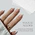 Glamnetic Press-On Nails - Bubble Gum Glaze | Super Strong Brush On Nail Glue & Nail Adhesive Tabs | Short Almond Pink French Tip Nails with a Glazed Finish | 15 Sizes - 30 Nail Kit with Glue