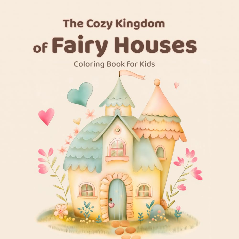 The Cozy Kingdom of Fairy Houses: Coloring Book for Kids (The Cozy Kingdom Coloring Books)