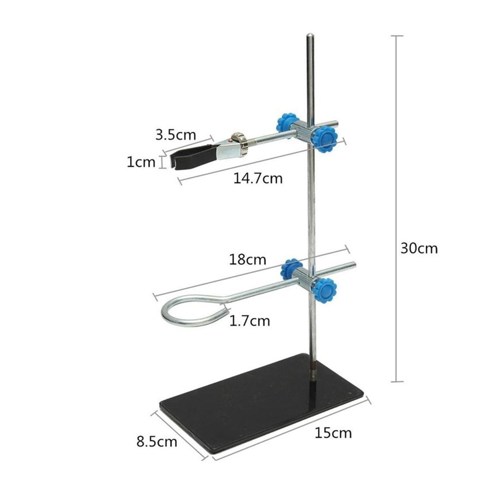 YYJzsw 1 Sztuk/zestaw 30cm Stojaki Laboratoryjne Z Zaciskiem Kolby Zacisk Skraplacz Laboratoryjne Materiały Edukacyjne