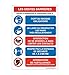 Produktbild Aua Signaletique - Panneau de Signalisation : les Gestes Barrières Contre la Propagation du Coronavirus Covid-19-450X630 Mm, Pvc 1. 5 mm