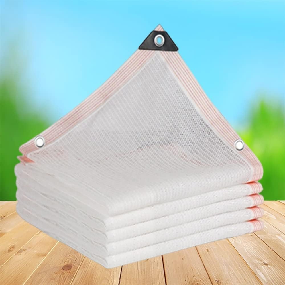 JKIOOW Garden Shade Cloth 50 Sun Shade Netting White Mesh