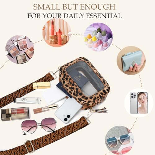 Image of LOXOMU Clear Crossbody Bag Stadium Approved - Waterproof Clear Purses for Women Stadium Bag with Adjustable Guitar Strap | Stadium Approved