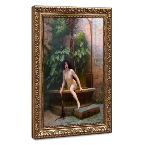 Impression sur toile Gérôme de qualité musée avec Cadre suspendu en bois