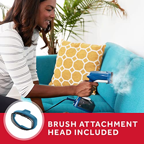 Sunbeam 1200W Steam Burst Handheld Steamer For Clothes, Dual Steam Settings, 30-Second Fast Head-Up, Bristle Brush Attachment, White And Blue Finish #TOP2