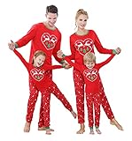Benaive christmas deer tree Pajamas Family Xmas Pajamas Set christmas Holiday Pjs Christmas pattern...