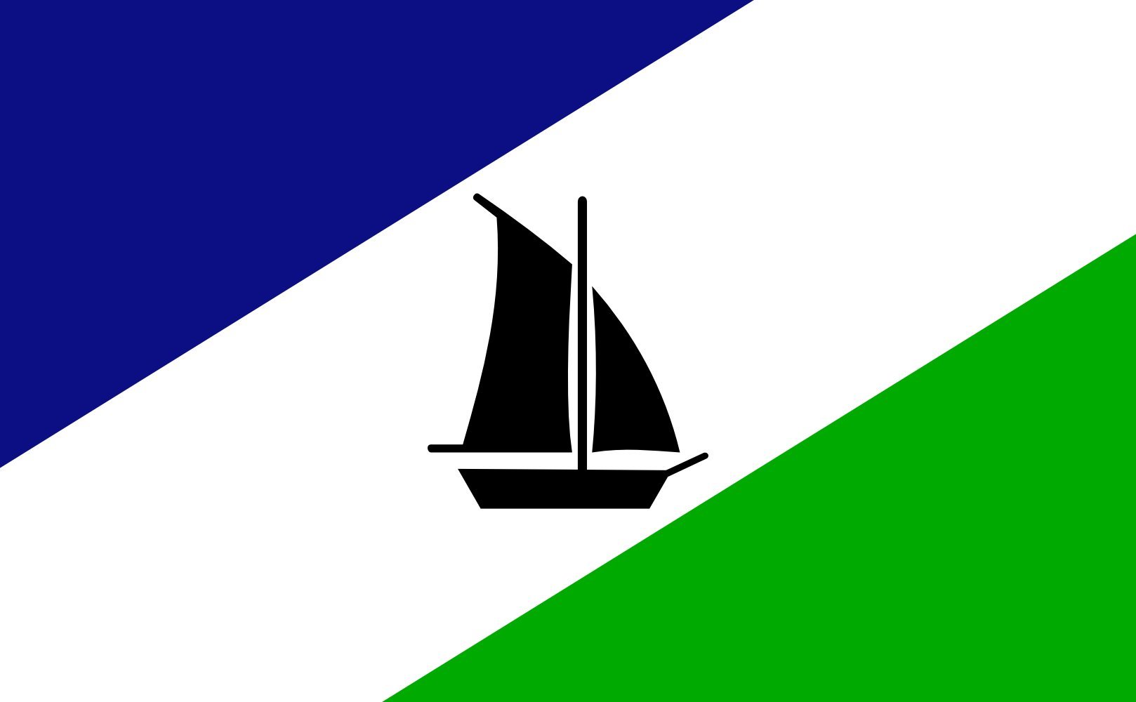 Drapeau paysage Puerto Montt Chile 1.35m² idéal pour vos événements et salons