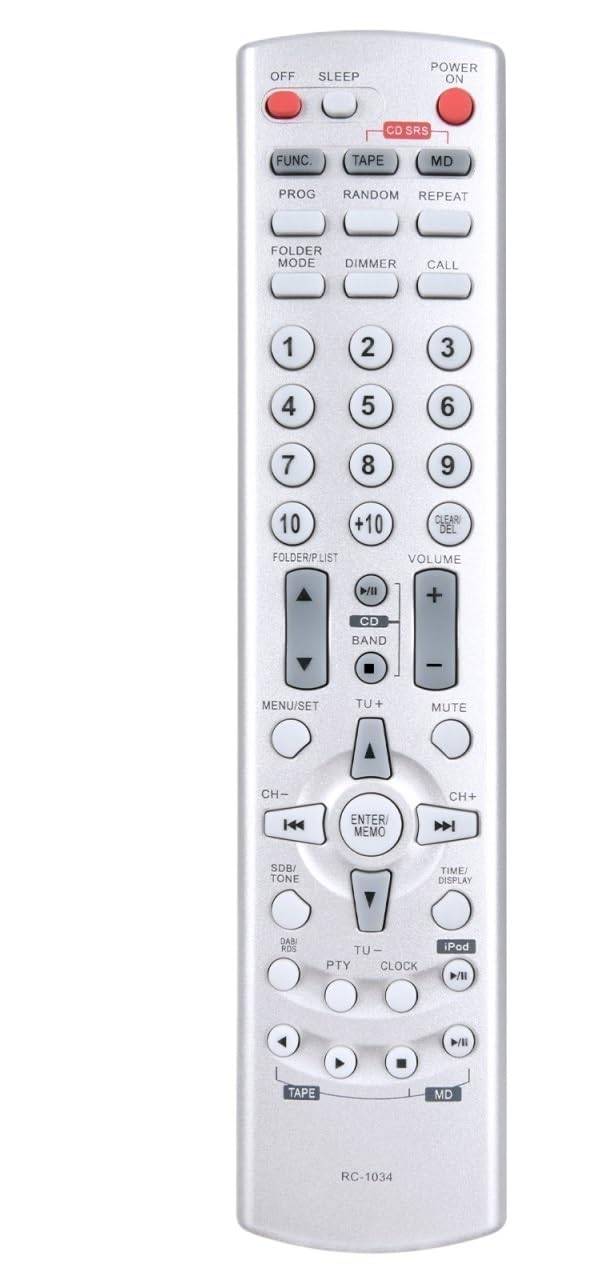 NOWY RC-1034 RC1034 do Denon RCD-M33S RCD-M33 RCD-CX1 Dra F102DAB RCD-M35DAB UD-M30 DRR-M30 pilot zdalnego sterowania do amplitunera AV