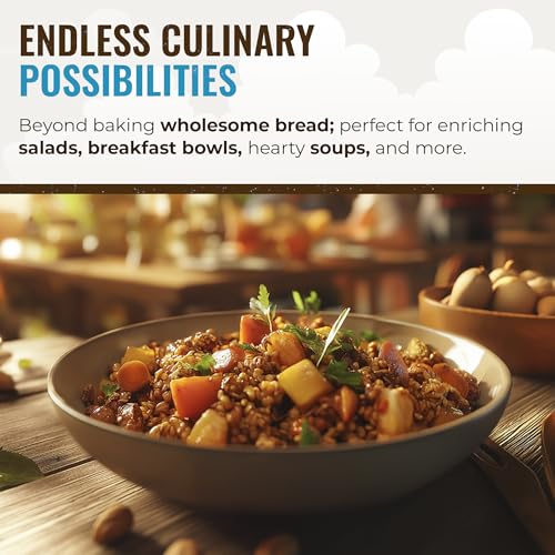 Grand Teton Ancient Grains - 100% Organic Einkorn Berries, Premium Food-Grade Farro Piccolo, For Milling into Flour, Baking, Pilafs, & Soups, 48 lbs