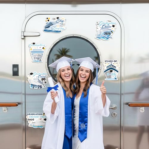 Imanes decorativos de crucero para graduación, 6 piezas miniatura 4