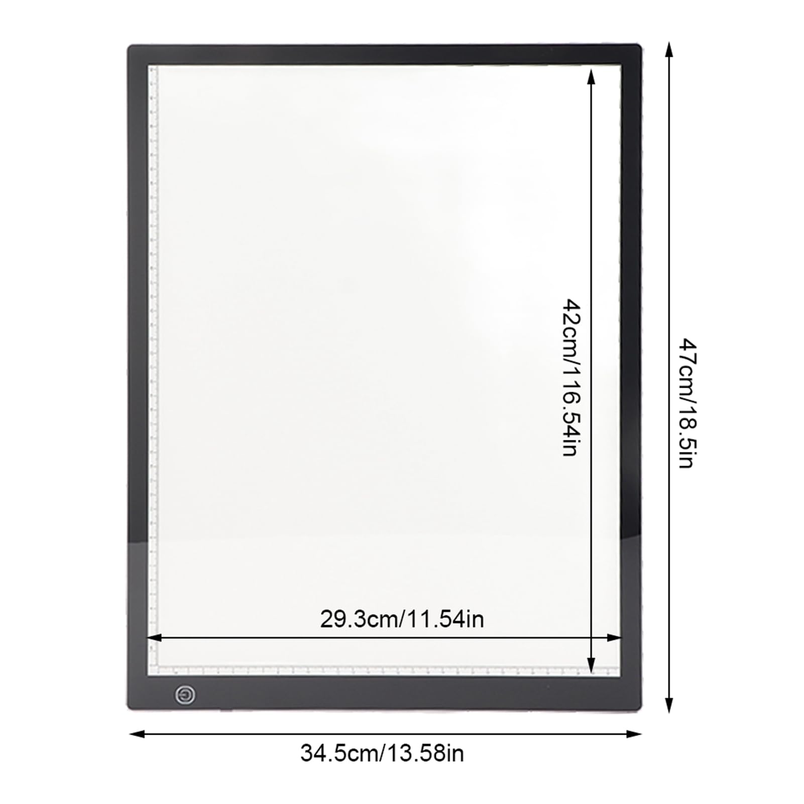Semme Tavoletta Grafica Ultrasottile con Scatola Luminosa a LED USB con Touchpad per Disegni Animati e Stencil, Ideale per Design Artistico e Lavori Fotografici