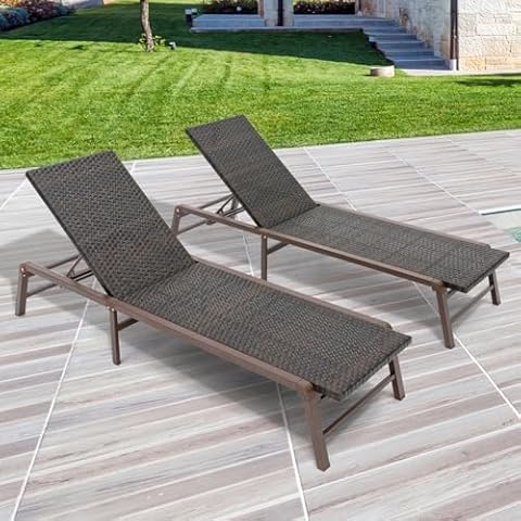 FHVIT Outdoor Chaise Lounge Set Cover