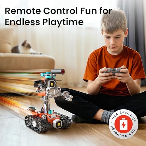 Image of Sillbird Robot Building Kit with Remote Control STEM Gift for Boy Ages 8-14