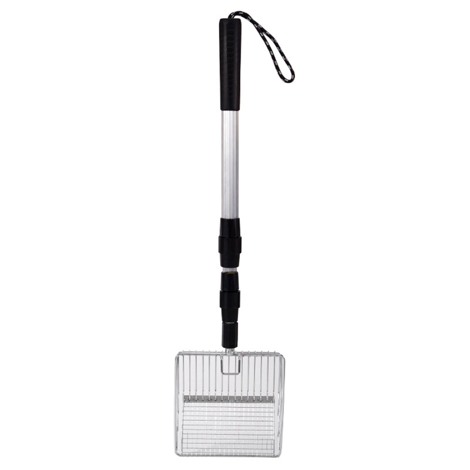 YWLUUOO Retractable Cats Litter Scooper Flexible Ergonomic Handle Design Sifter Efficient Chicken Coops Beach Cleaning Tool Adjustable Handle Cats Litter Shovel