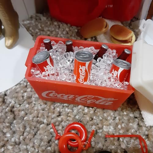 Mini cubos de hielo de resina transparente para decoración miniatura 7