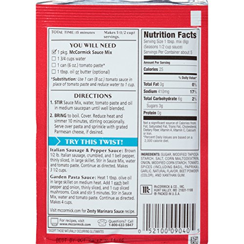 McCormick Spaghetti Sauce Mix, Pack of 12 - Image 9