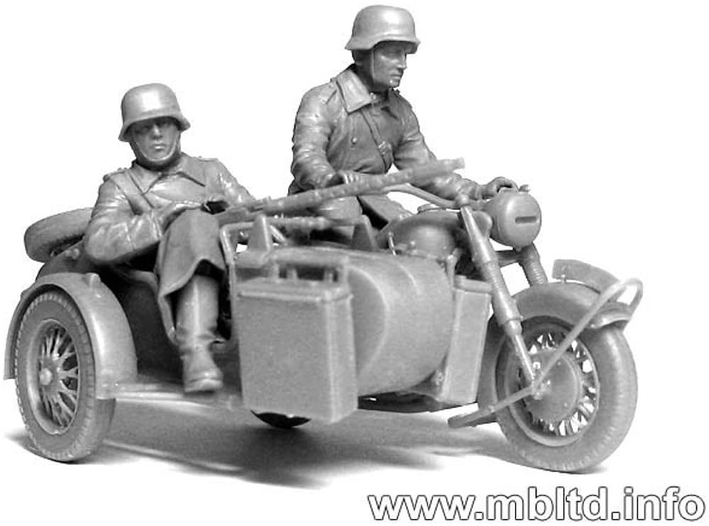 ドイツ軍　オートバイ模型 世界一やさしいオートバイのプラモはタミヤの戦車模型の中にある