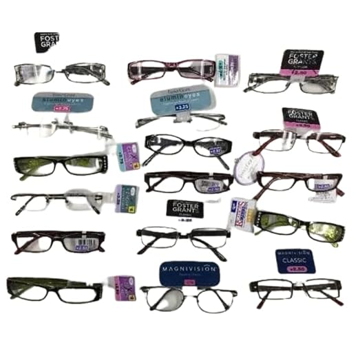 Foster Grant Reading Glasses -10 Pairs Assorted Bulk Magnivision, EZ Readers, Spare Pair, Essentials and other FGX brand READING GLASSES Assorted Strengths And Styles 1.25 - 3.25