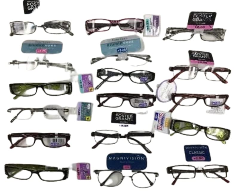 10 Pairs FOSTER GRANT READING GLASSES Assorted Strengths And Styles 1.00-3.25