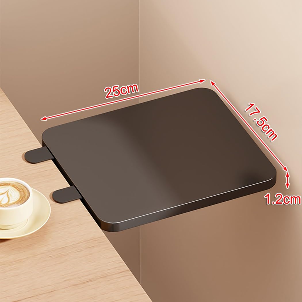 Vassoio pieghevole da scrivania 60 x 20 cm, regolabile, in legno, per tastiera e scrivania, accessorio per casa e ufficio