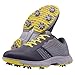 Thestron Men Golf Shoes Professional Waterproof Spikes Golf Sport Sneakers (8.5,615-Grey)