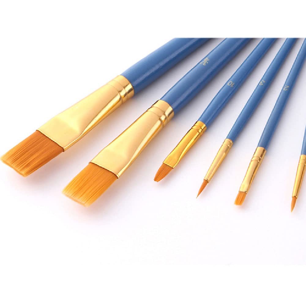 25-teiliges Set Nylonhaarpinsel für Öl-, Acryl- und Aquarellmalerei, Malpinselstift, Künstlerbedarf, Schreibwaren,