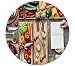 Produktbild CIHSEWETA Schmutzabweisend Tischdecke, 100% Polyester 3D-Digitaldruck Staubdichte abwaschbar Fleckschutz Rechteckige Eckig Rund Tischwäsche 228 * 369cm