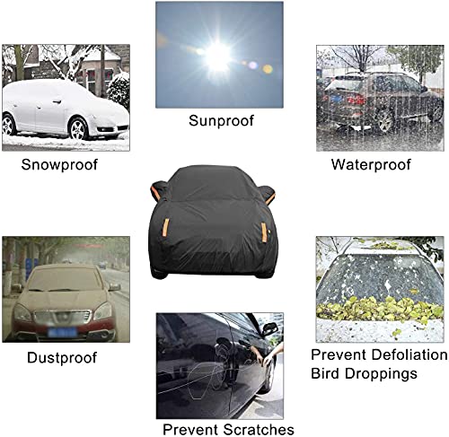 Image of UV Protection SUV Car Cover Windproof Dustproof Scratch Resistant Outdoor Universal Full Car Covers for SUV M