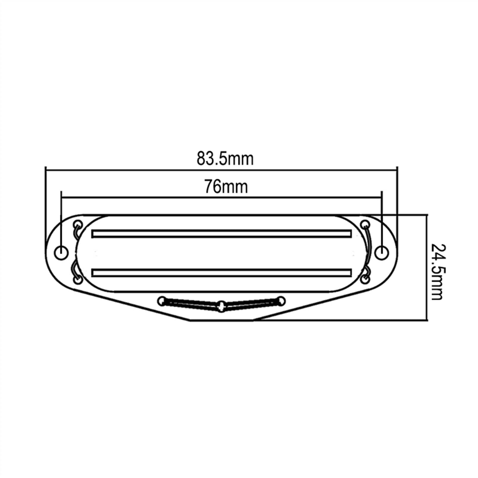 Set Di 2 Pickup Mini Humbucker Bobina Singola Per Chitarra Elettrica – Al Magnete