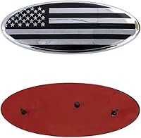 Vista 6 de Paquete de 1 emblema de rejilla frontal de bandera estadounidense de 9 pulgadas para Ford 2004-2014 F150 de 9 x 3.5 pulgadas, placa