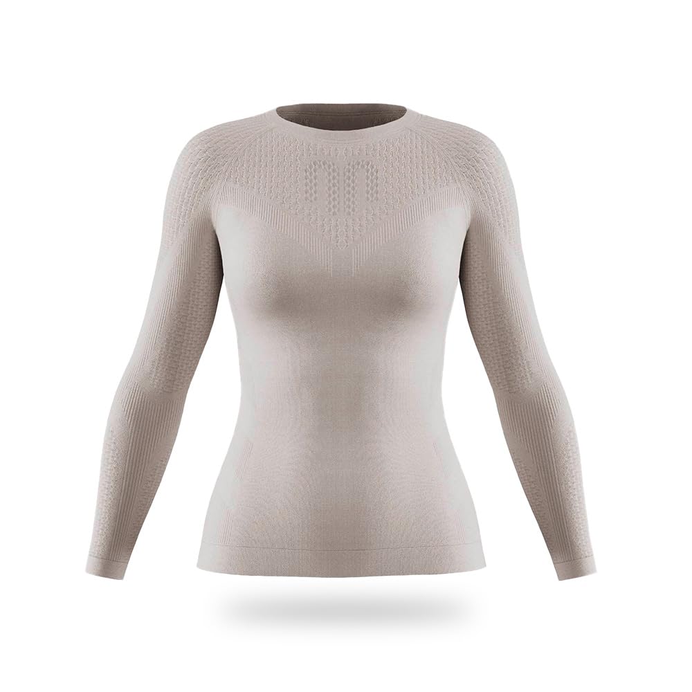 BAUERFEIND Kompressions-Shirt „Sports Compression Shirt Long Sleeve“, Langarm-Shirt für Damen, Für verbesserte Durchblutung der Torso- und Armmuskulatur, Polyamid/Elasthan