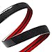JKAPCYJFHF Car Tail Streamer Lamp Carbon Fiber LED Light Rear Wing Spoiler Lip Brake Trunk