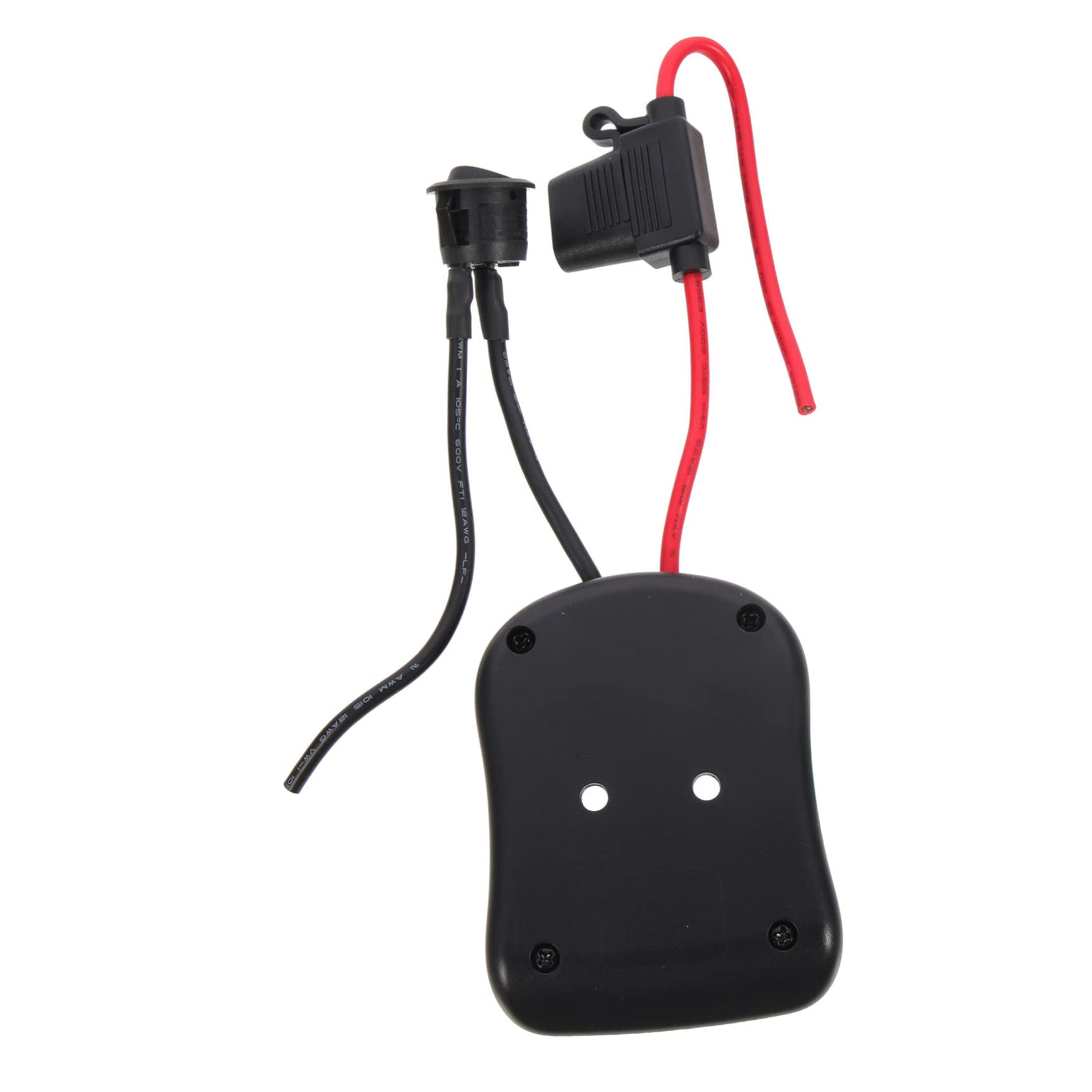 NUOBESTY 2 Piezas Adaptador De Batería De 18v Batería para Convertidor De Voltaje Adaptador De Rueda Eléctrica para Camión De Corriente Fuerza Ordenador Personal Negro