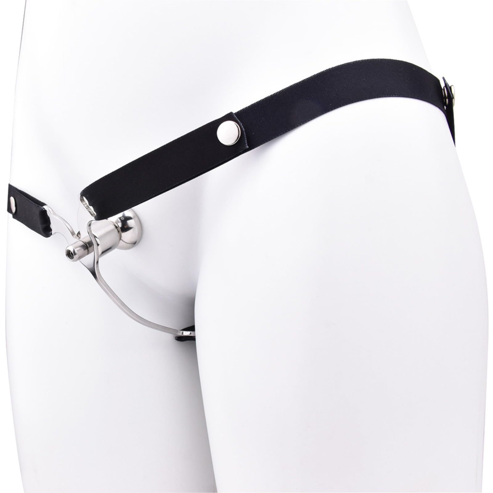 Speciale gabbia piatta in metallo per travestimento maschile Sissy, dispositivi in ​​metallo negativo invertito maschile con cintura elastica in vita 3233 -ITHA02a