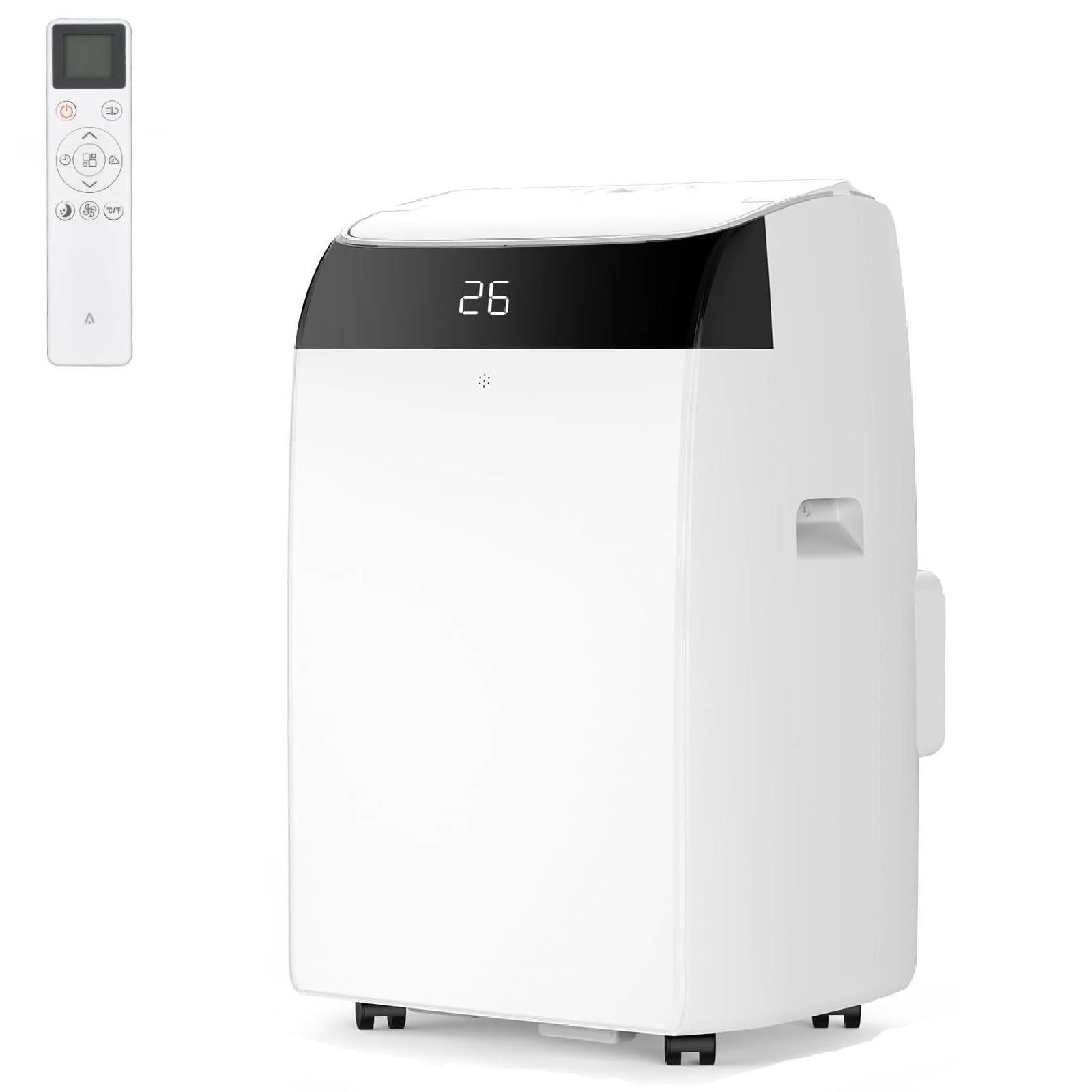 Zstar White 10000 Btu Mobile Air Conditioner, A++ Energy Rated Portable Air Conditioning Unit With R290, 4‑In‑1 Mobile Ac – Room Cooling, Dehumidifier, Fan, Follow‑Me, Approx. 52 Db