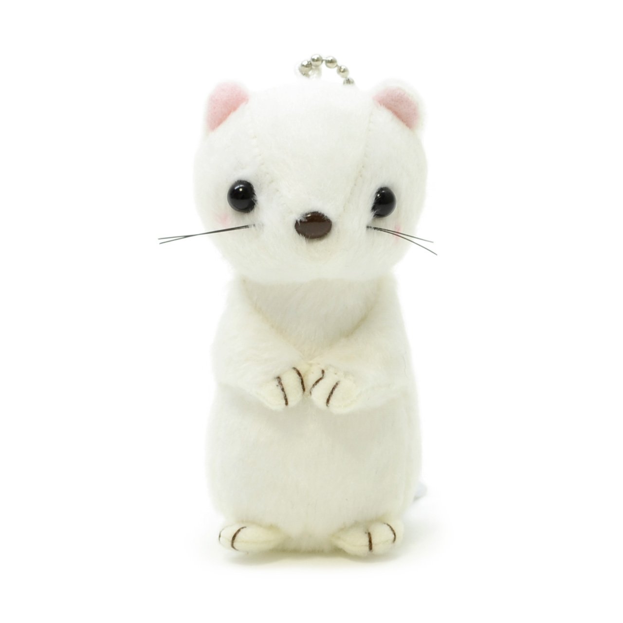 Amazon.co.jp: AQUA ぬいぐるみ ネイチャー キーホルダー オコジョ 12