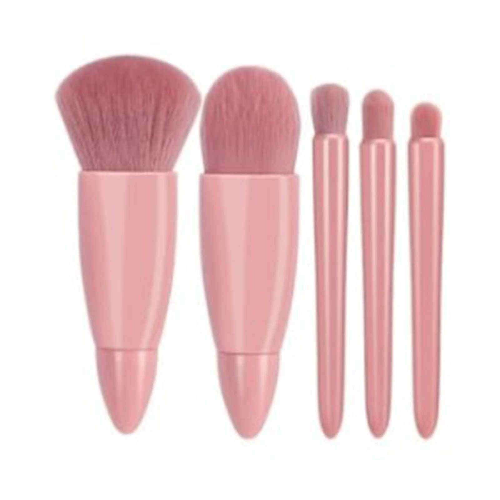 5-teiliges Mini-Make-up-Pinsel-Set – Tragbare, Weiche Reise-Kosmetikpinsel mit Aufbewahrungsbox und Spiegel
