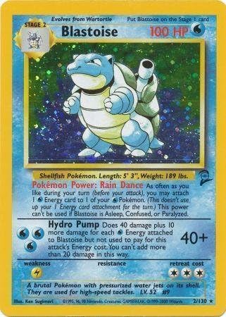 Blastoise - 2 - Holo Rare - Unlimited Edition