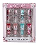 Royal Apothic 4 Lip Scrubs & 4 Lip Balms Exfoliating Perfect Lips Tubes