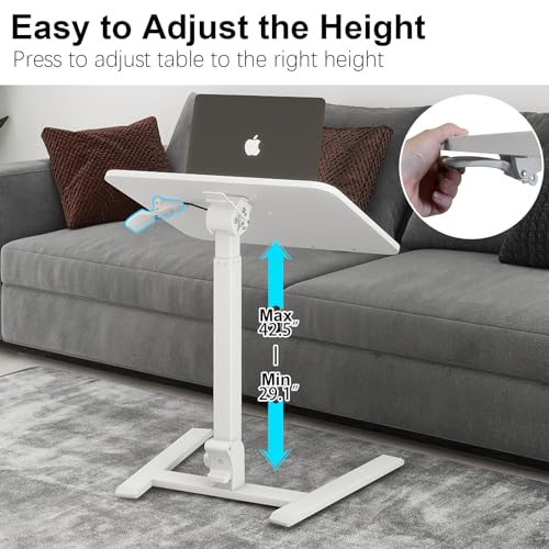 Bureau debout inclinable 90° PUNCIA table réglable blanche pour optimiser les petits espaces - 5