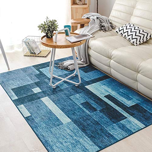 Alfombra geométrica para sala de estar y sofá moderna 2