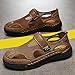 Imagen de Sandalias Hombre Cuero Sandalias Hombre Vestir Zuecos Chanclas De Talla 49 Zapatillas Casa Verano Estar por Marrones Piel Romanas Cruzadas Zapatos Ligeras Clogs Chinelos Homem 37 Mocasines Negras 42