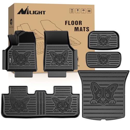 Image of Nilight TPE Floor Mats & Cargo Mats Set for Tesla Model Y (5 Seat only)