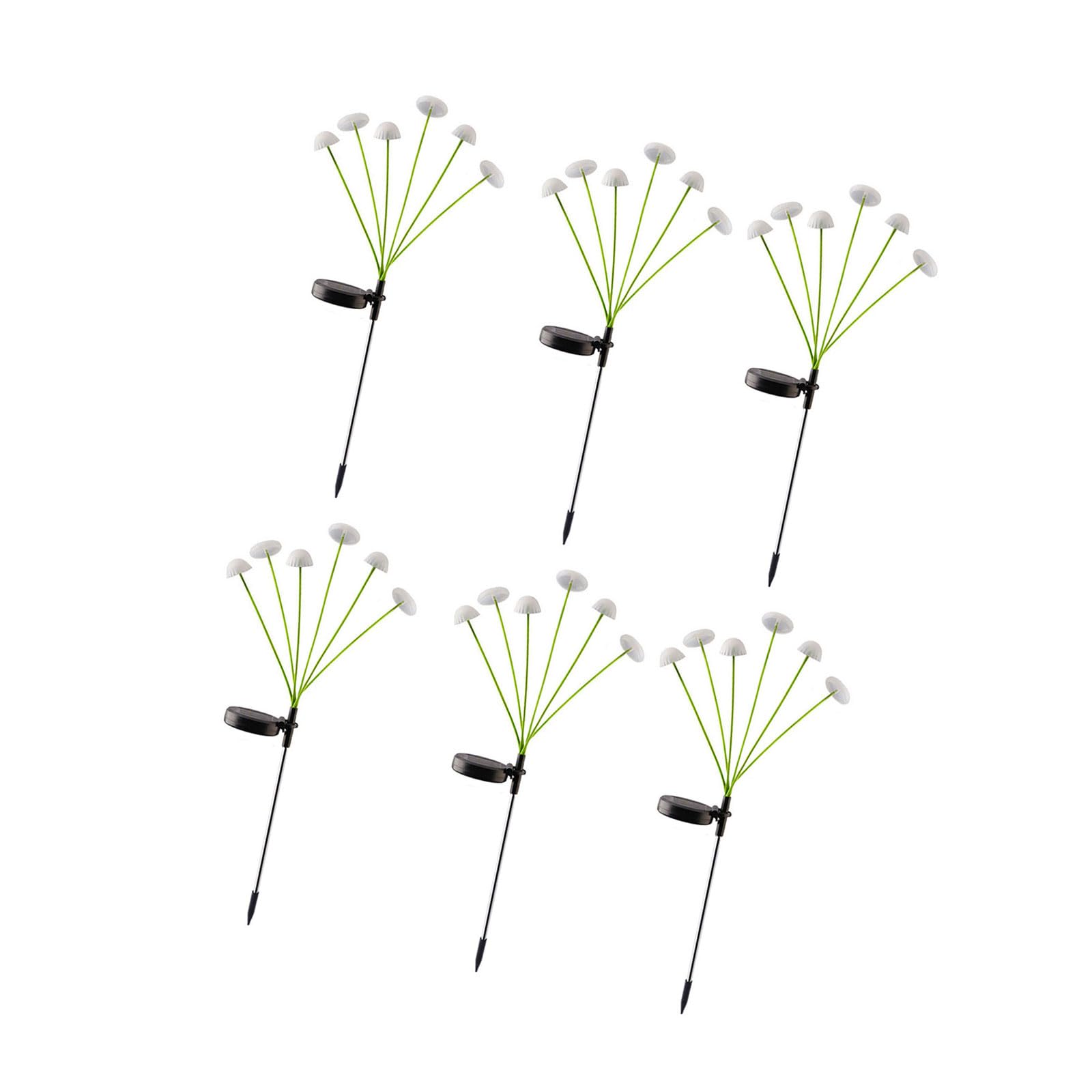 FROMCEO Mushroom Shape Solar Pathway Lighting Automatic Day Night Sensors and Weather Resistant ABS Texture Solar Mushroom Lights