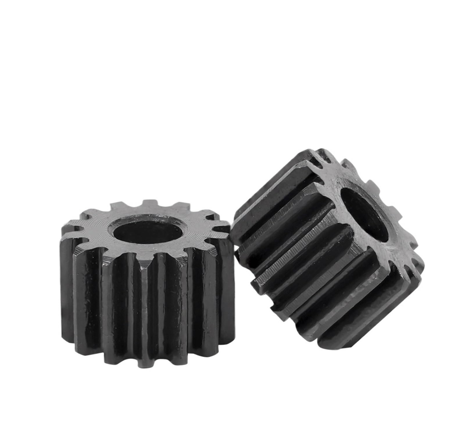 Bevel Gear Pinion Hardware Mechanical Spur Gear 1M-12T/13T/14T/15T/16T/17T/18T/19T/20T/21T/22T Carbon Steel Blackening Cylindrical Gear Transmission Accessories(1M22T - Bore 6mm)