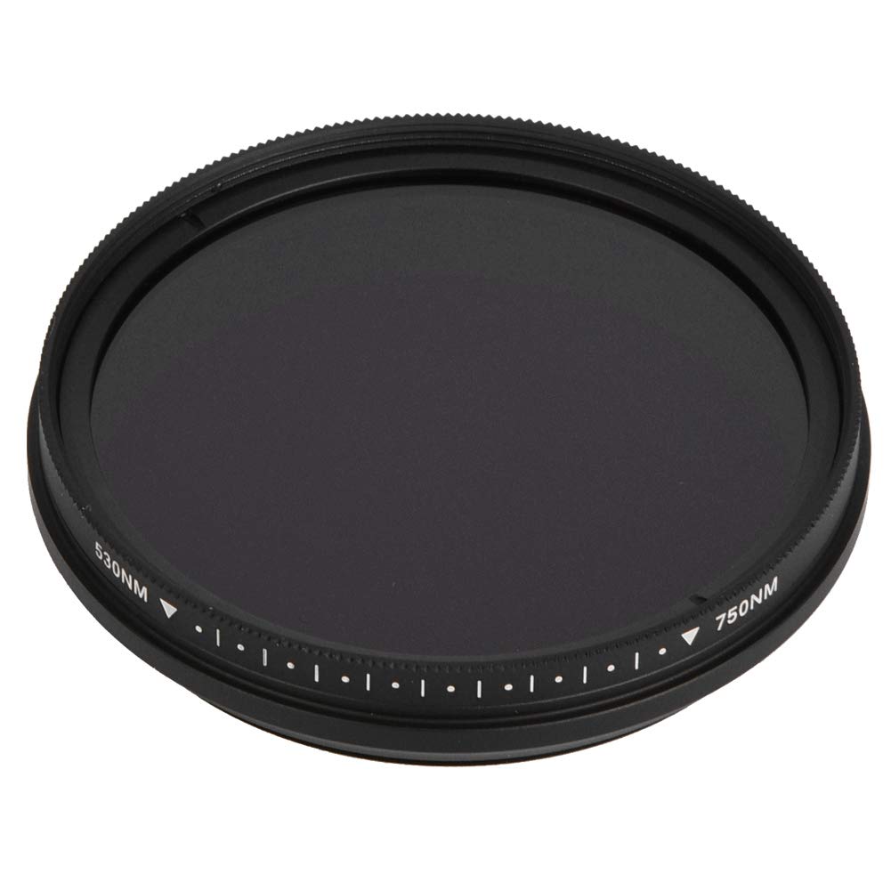 Filtre d'objectif Infrarouge, Calibre 58mm intégré 530-750nm Filtre de caméra Infrarouge réglable intégré pour la Photographie IR d'appareil Photo Reflex numérique