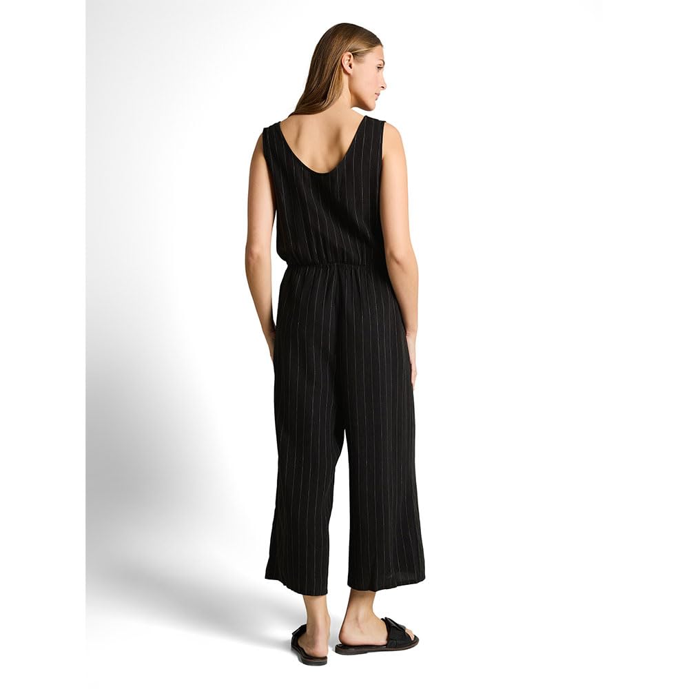 TOM TAILOR Denim Damen 1050302 Jumpsuit mit Leinenanteil