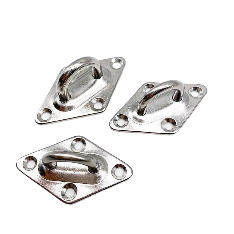 Attaches de voile de pare-soleil marin inox 316 avec plaque de suspension