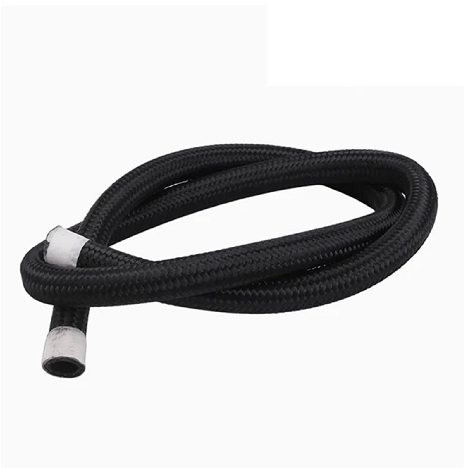 Hydraulische Kfz-Bremssysteme Schwarze, aus Nylon geflochtene Kraftstoffleitung, hitzebeständige Ölleitung, Automobil- und Motorrad-NBR-Gummi(5M_AN8)