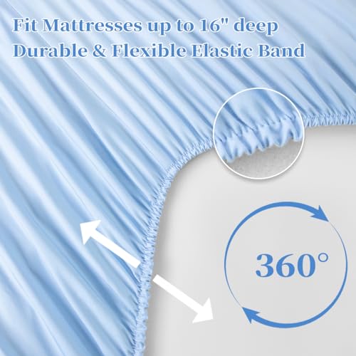 image for Shilucheng King Size Sheet Set - Breathable & Cooling Bed Sheets - Sof